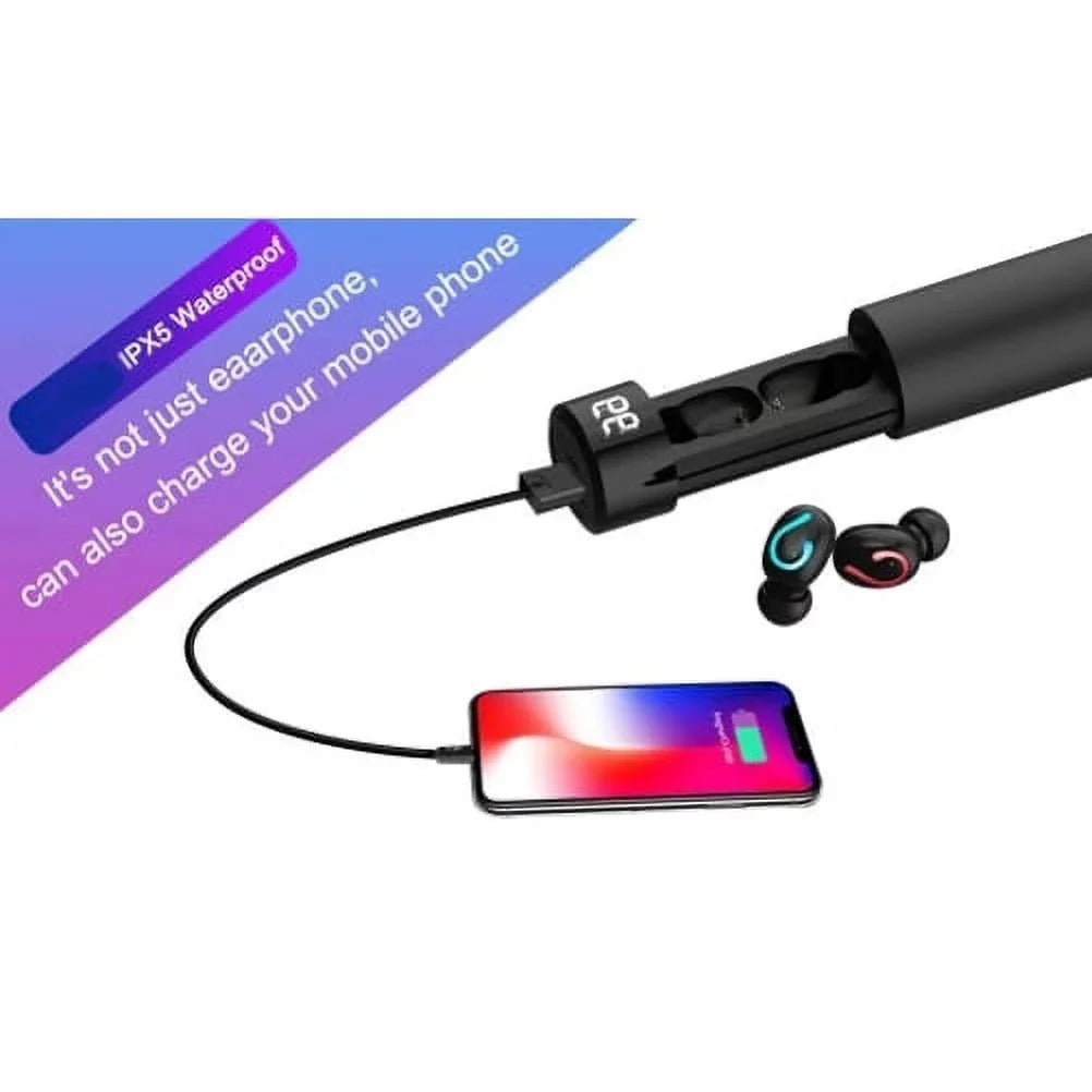 Earbuds Wireless TWS Headphones Earphones True Wireless Stereo Headset R2R for Galaxy TabPRO 8.4 Tab 3 8.0 7.0 4 10.1 SM-T530 2 10.1, S5 Active, S10 5G On5 Note 9 8 5 NotePRO 12.2 4 3