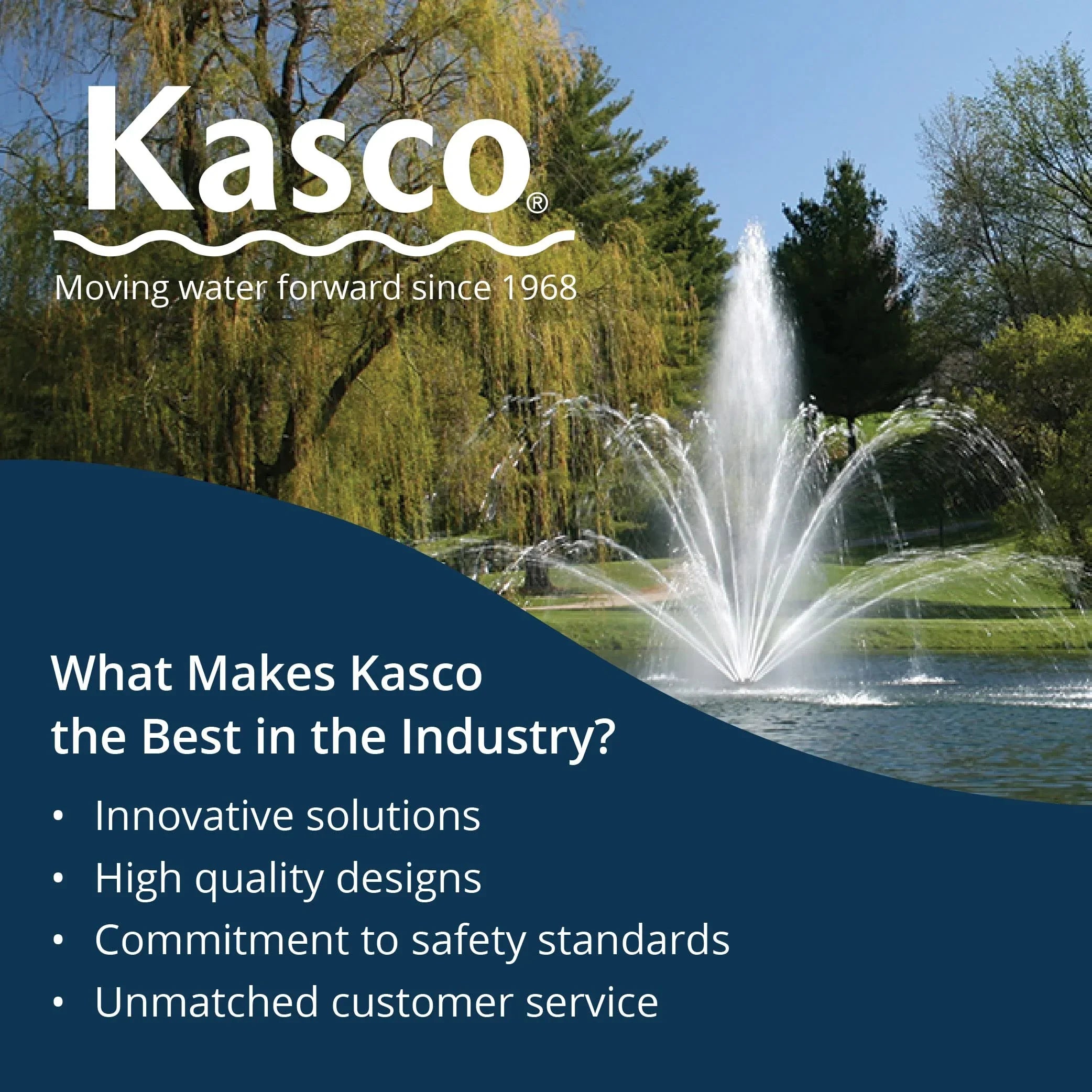 Kasco J Series 2 , 3 , 5 & 7-1/2 Magnolia Premium Fountain Nozzles Only (Fountain not Included)