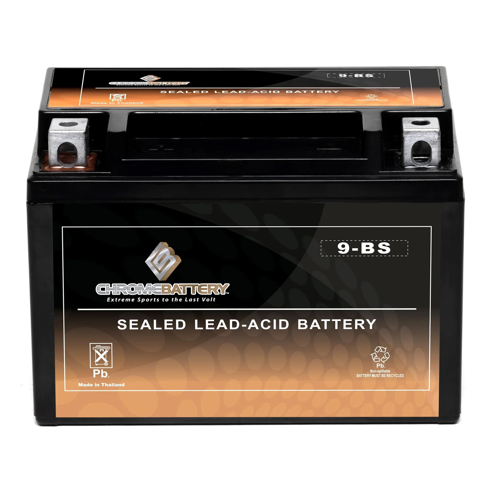 Chrome Battery Ytx9-Bs Atv Battery for Suzuki 400Cc Lt-Z400 Quadsport 2004