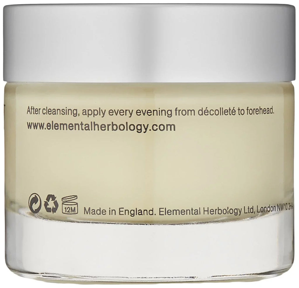 Elemental Herbology Vital Glow Overnight Resurfacing Cream for Face, 1.7 fl oz