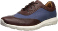 MARC JOSEPH NEW YORK Men's Leather Extra Lightweight Technology Fashion Wingtip Sneaker,Cognac/Pebble Jeans, 13 M