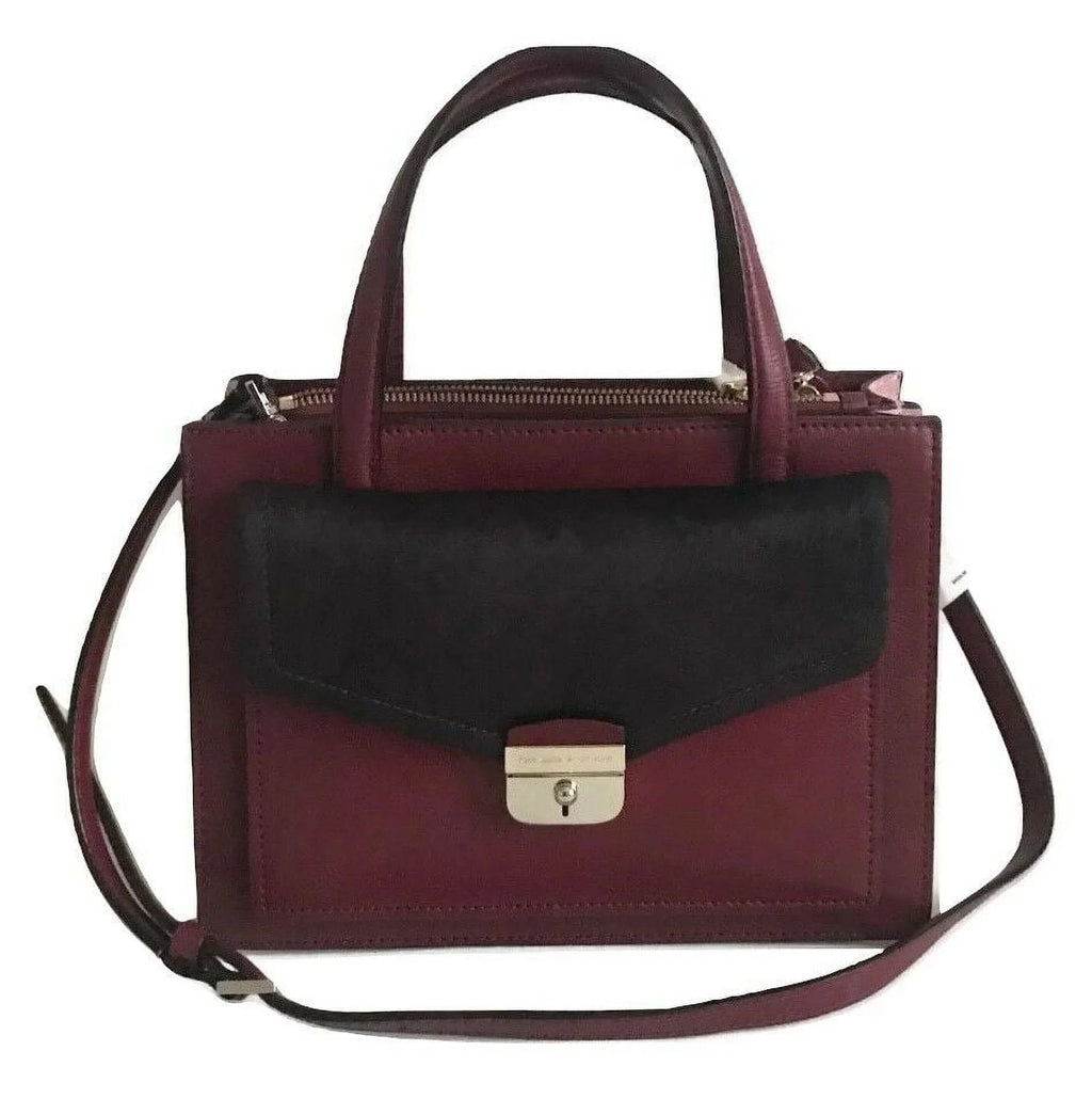 Kate Spade Red Aubergine Hyde Place Small Zarinah Handbag