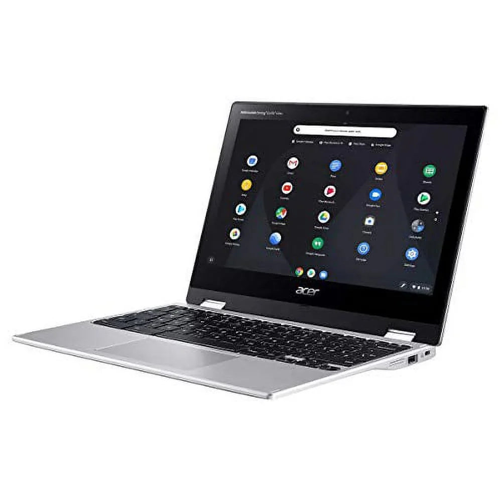 Spin 311 Chromebook 11 Premium 2-in-1 Portable computer 11.6 Inch HD IPS Display MediaTek Octa-Core MT8183C Processor 4GB DDR4 64GB eMMC + 256GB SD Card USB-C WiFi5 ChromeOS Silver + 32GB MicroSD Card
