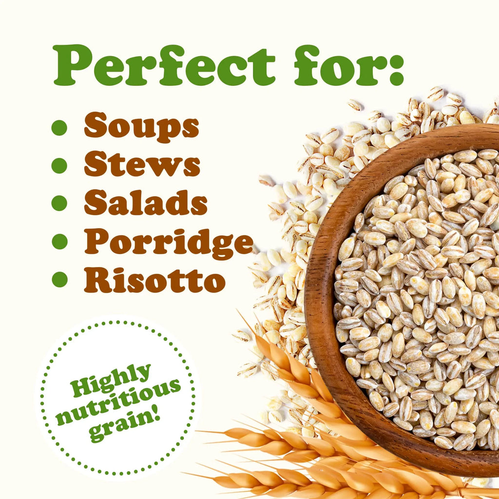 Food to Live, Pearled Barley, 5 Pounds, Kosher