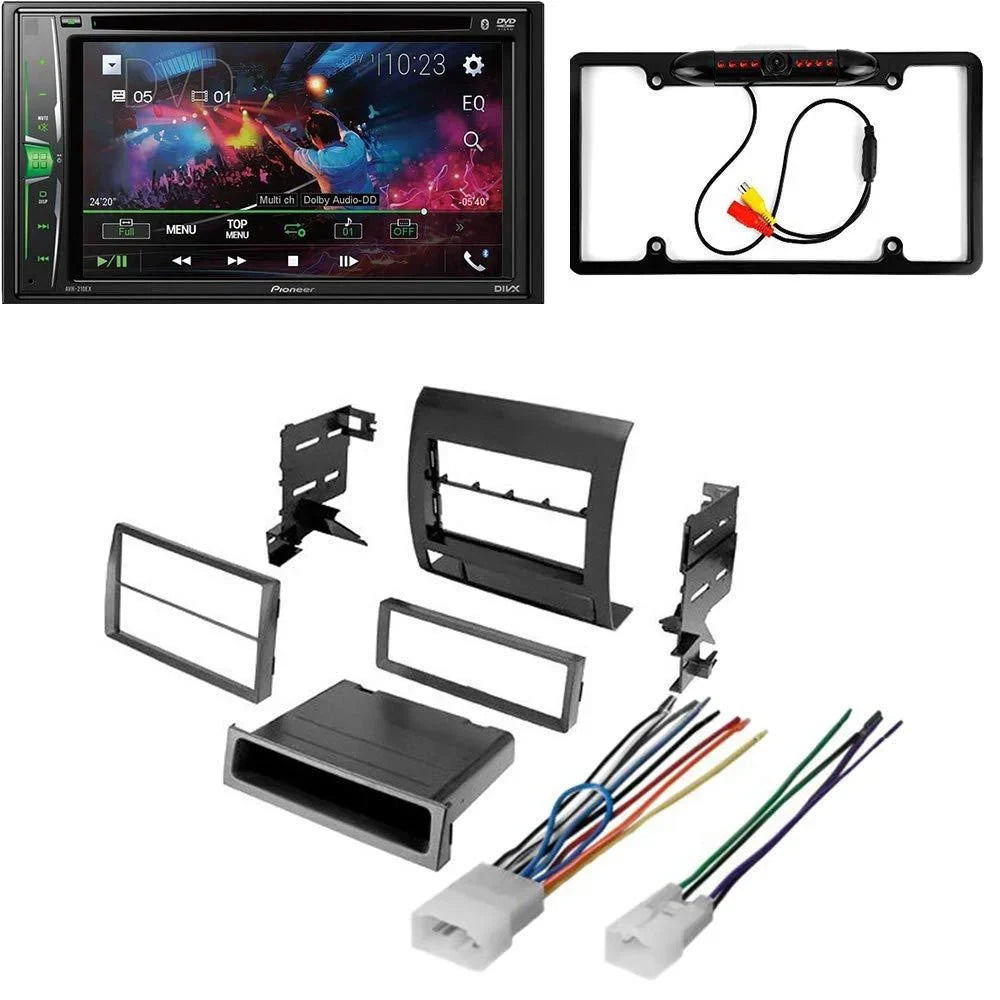 KIT4950 Bundle for 2005-2011 Toyota Tacoma W/ Pioneer Double DIN Car Stereo with Bluetooth/Backup Camera/Installation Kit/in-Dash DVD/CD AM/FM 6.2" WVGA Monitor Digital Media Receiver