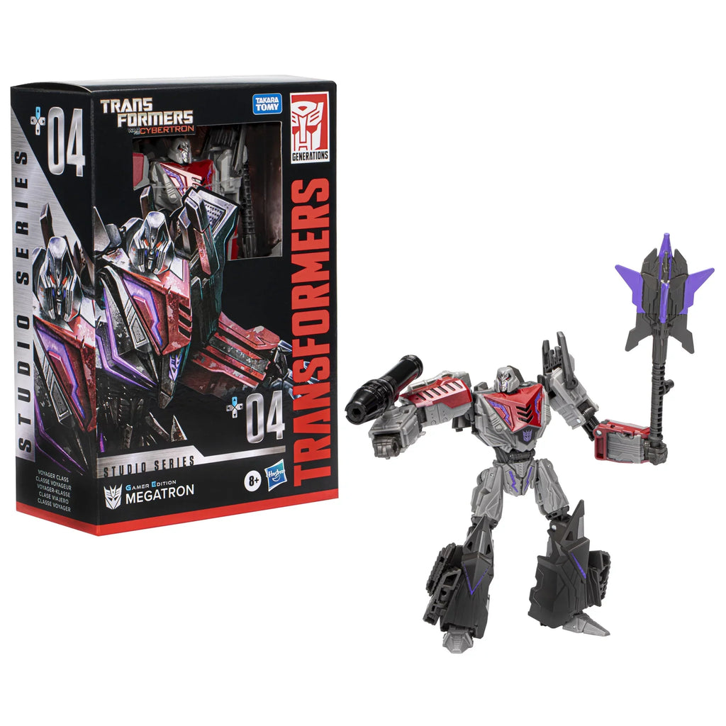 Transformers Studio Series Voyager 04 Gamer Edition Megatron Converting Action Figure (6.5”)