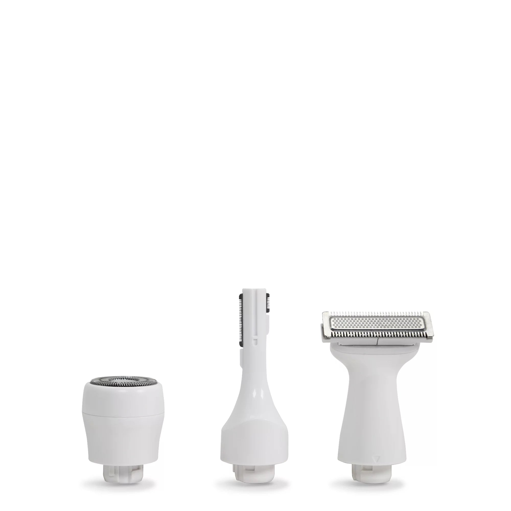 PALMPERFECT Total Grooming System, 3 Interchangeable Heads, Liquid Resistant, Female Electric Shaver