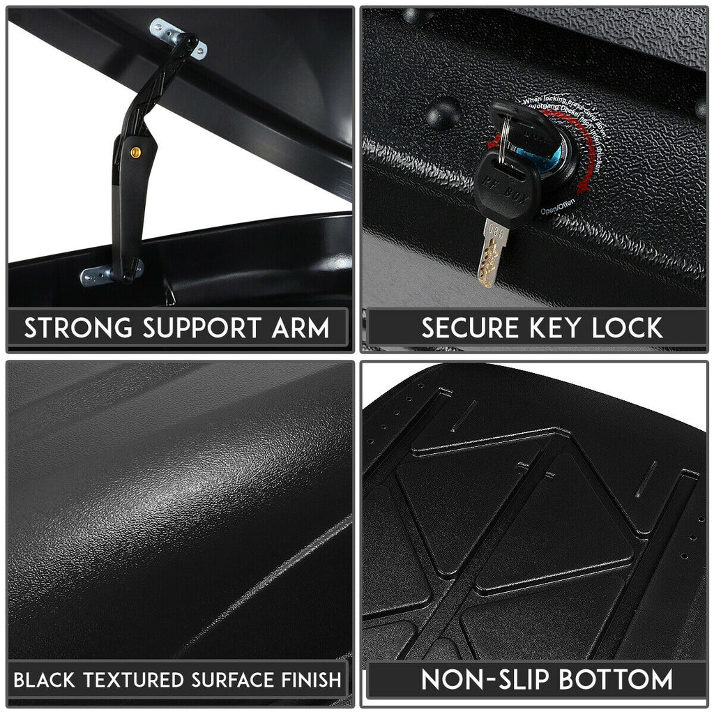 Teledu Fluid Vehicle Roof Mount Travel Storage Box Car Top Cargo Carrier with Lock