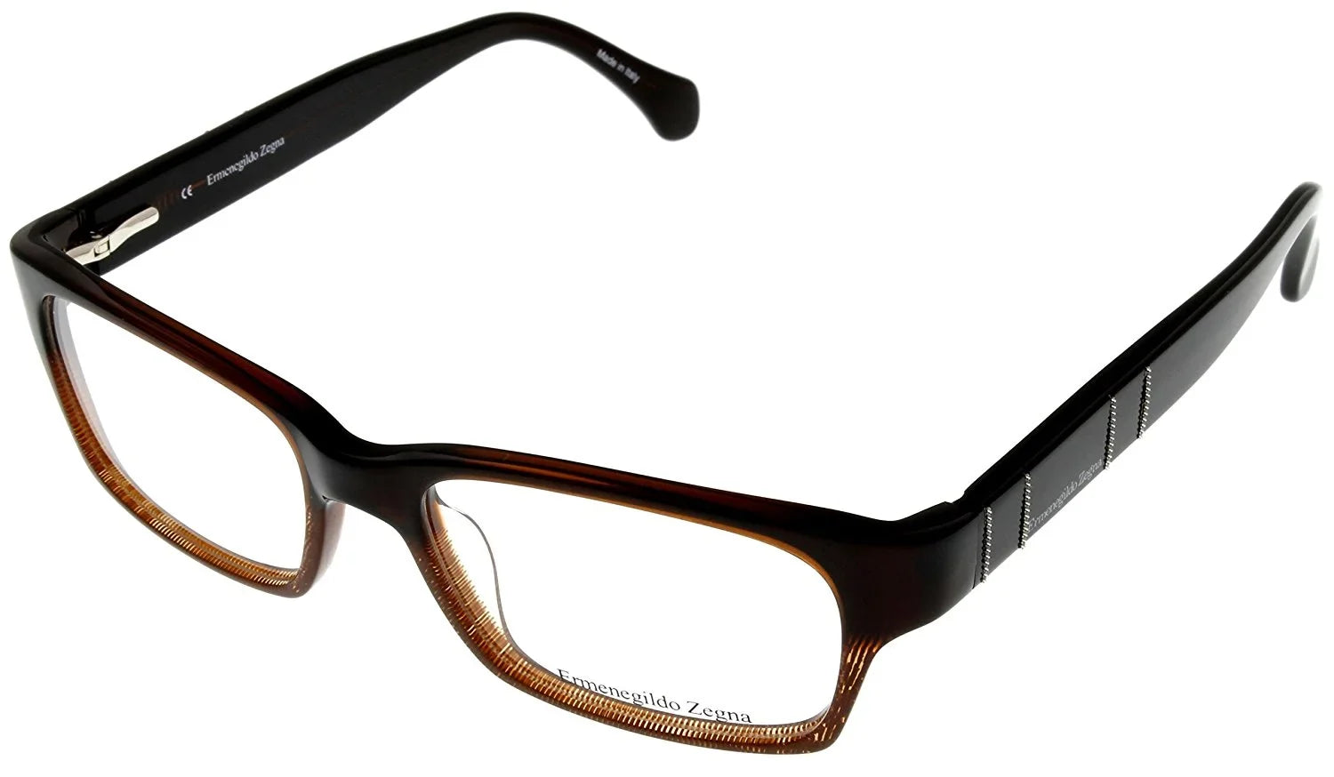 Ermenegildo Zegna Prescription Eyeglasses Frames Unisex Rectangular VZ3134M 0627 Satin Gunmetal Size: Lens/ Bridge/ Temple: 55-17-135