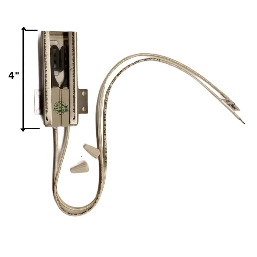 GlobPro WB02X4528 WB02X4600 WB02X8212 WB02X9998 Range Burner Ignitor 4" large approx. Replacement for and compatible with GE WB02X4528 WB02X4600 WB02X8212 WB02X9998 Heavy DUTY