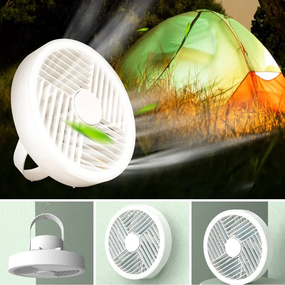 JLLOM Versatile Hanging Fan Light for Glass Walls and Smooth Surfaces, Mute Bottom Noise, Long-distance Air Supply