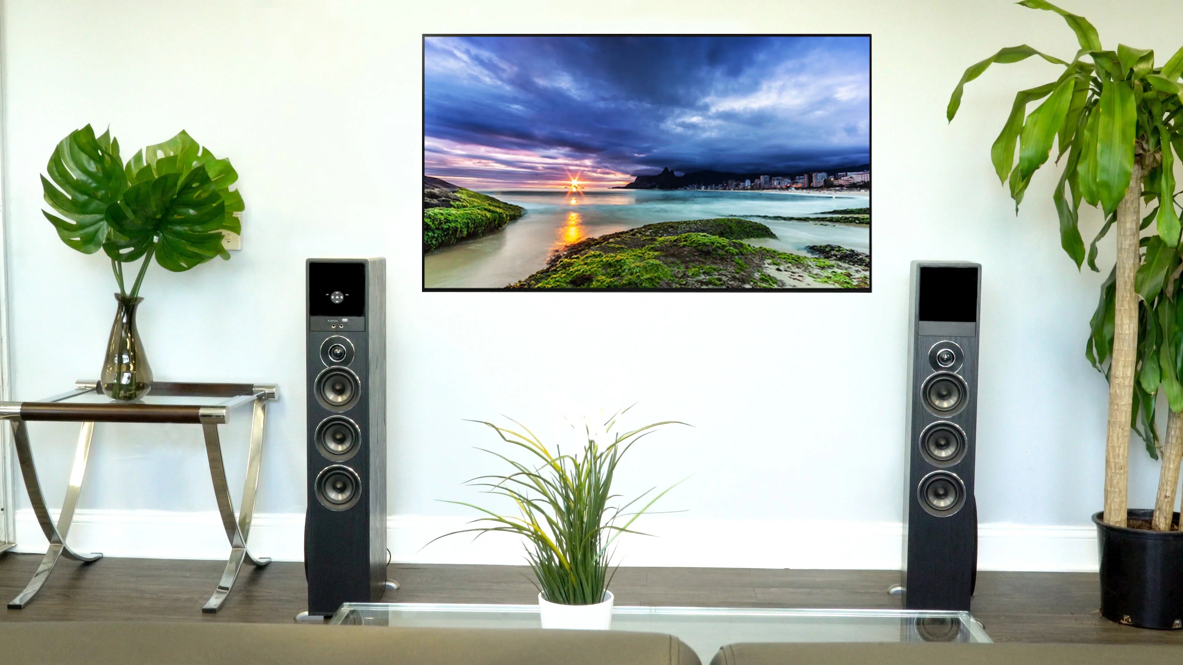 Tower Speaker Home Theater System w/Sub For Smart Television TV-Black