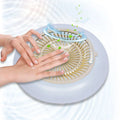 Oukaning 45W Nail Dust Collector Reusable Filter Vacuum Cleaner Fan Strong Suction Salon(White)