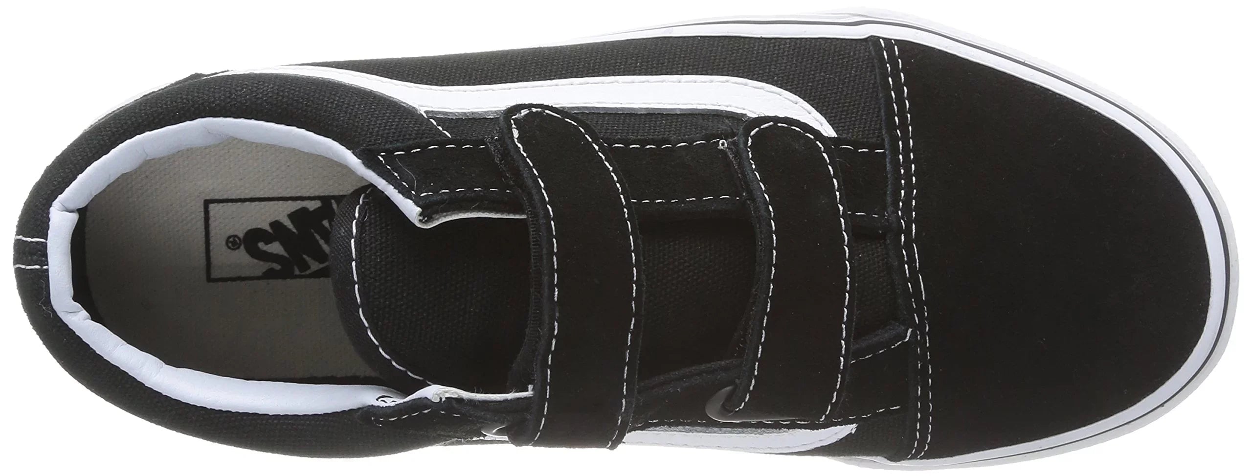 VANS Old Skool V Unisex/Child shoe size Kid 2.5 Athletics VN000VHE6BT Black/True White