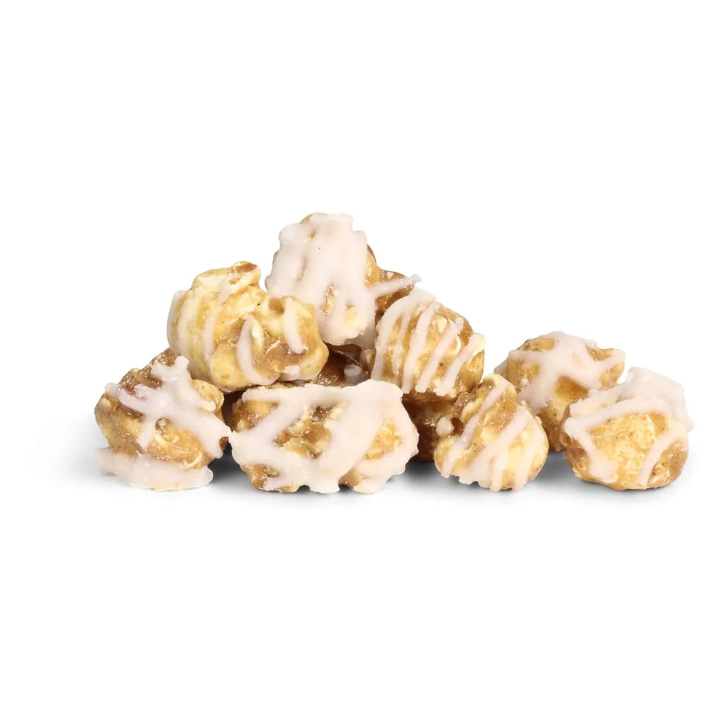Grmet Cinnamon Swirl Popcorn By Its Delish, 5 Lbs Bulk Bag, – Festive Caramel Air Popped Sweet Crunchy Popcorn With White Glaze Corn Snack, Parties – Gluten Free, Vegan, Kosher