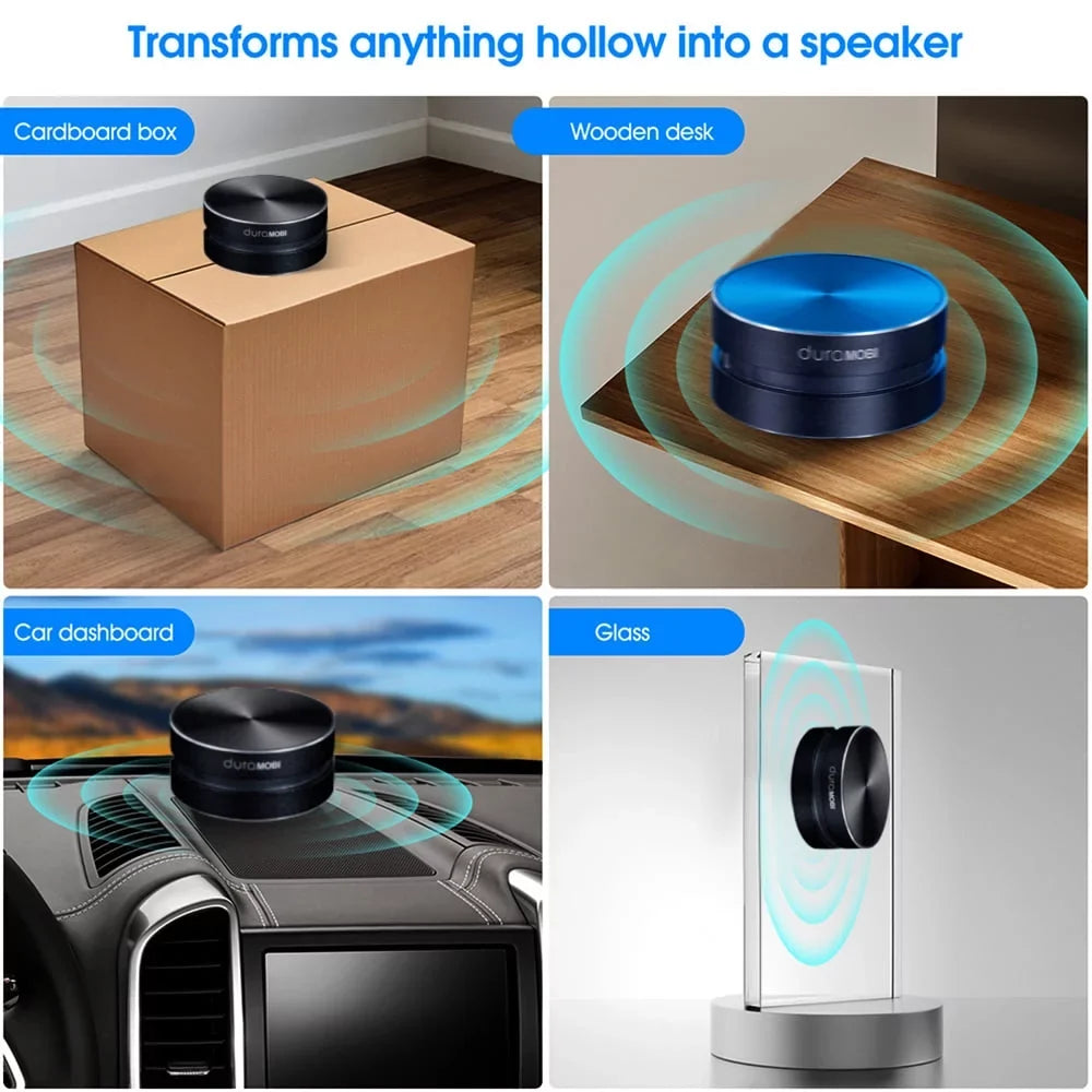 dura MOBI 1 Pack Wirelessly BT Speaker Bone Conduction Speakers Mini Portable Loud Stereo Sound Built-in Mic Sound Box Red