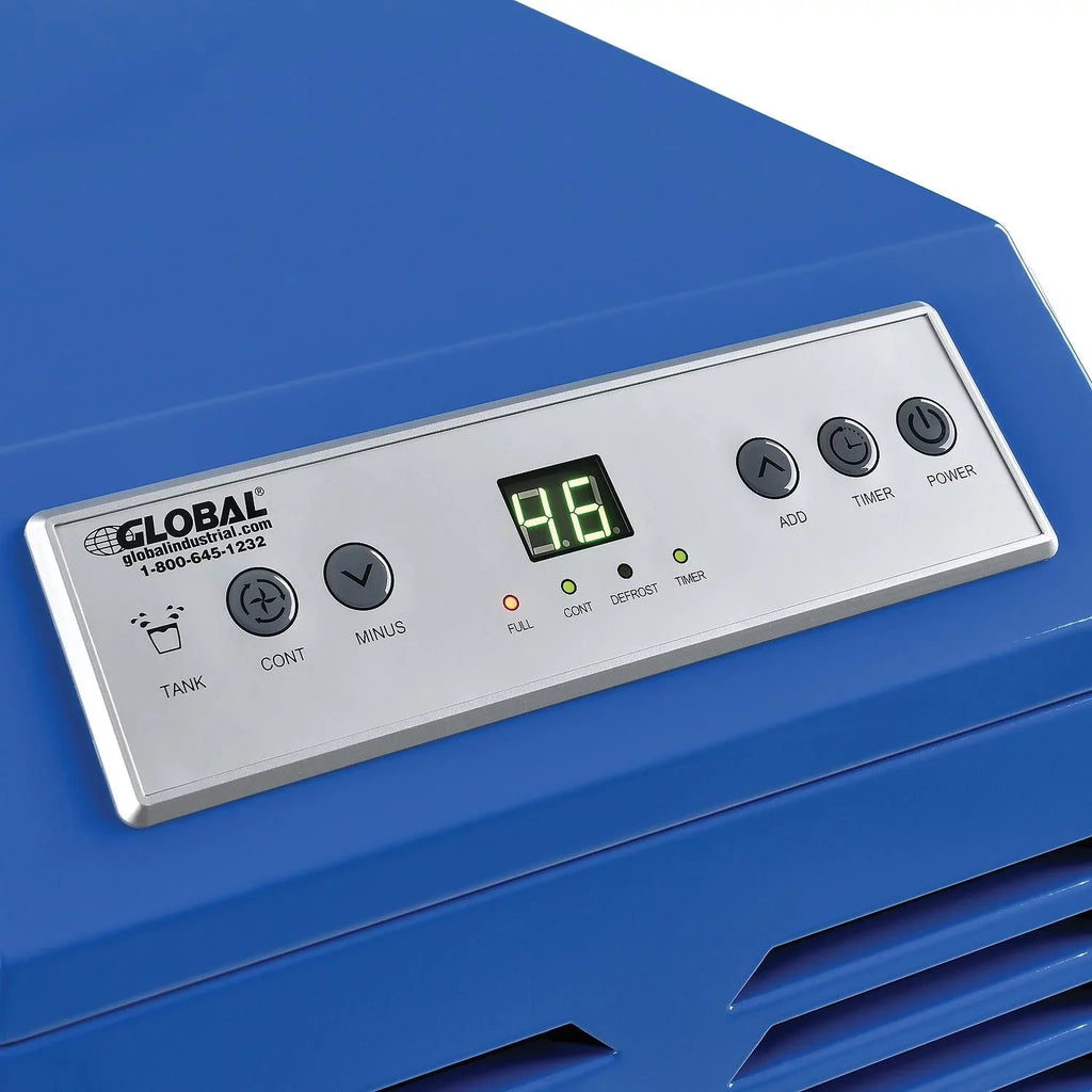 Global Industries 246687 Commercial Dehumidifier Heavy Duty 110 Pints Per Day, Blue & Grey