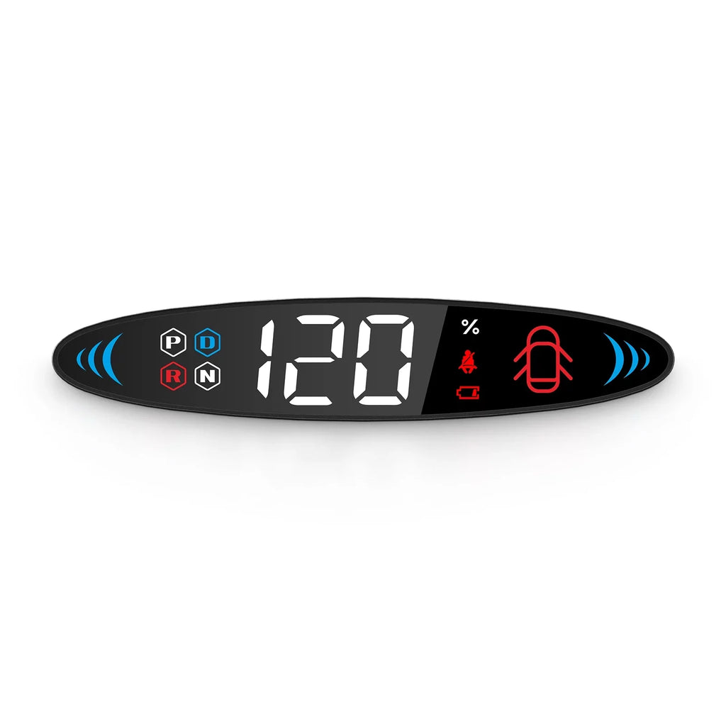 Nebublu Tesla Model 3 Model Y Head Up Display， Digital Speedometer Display, Vehicle Speed, Gear, Turn Signal, Battery, Door Reminder, Seat Belt Reminder