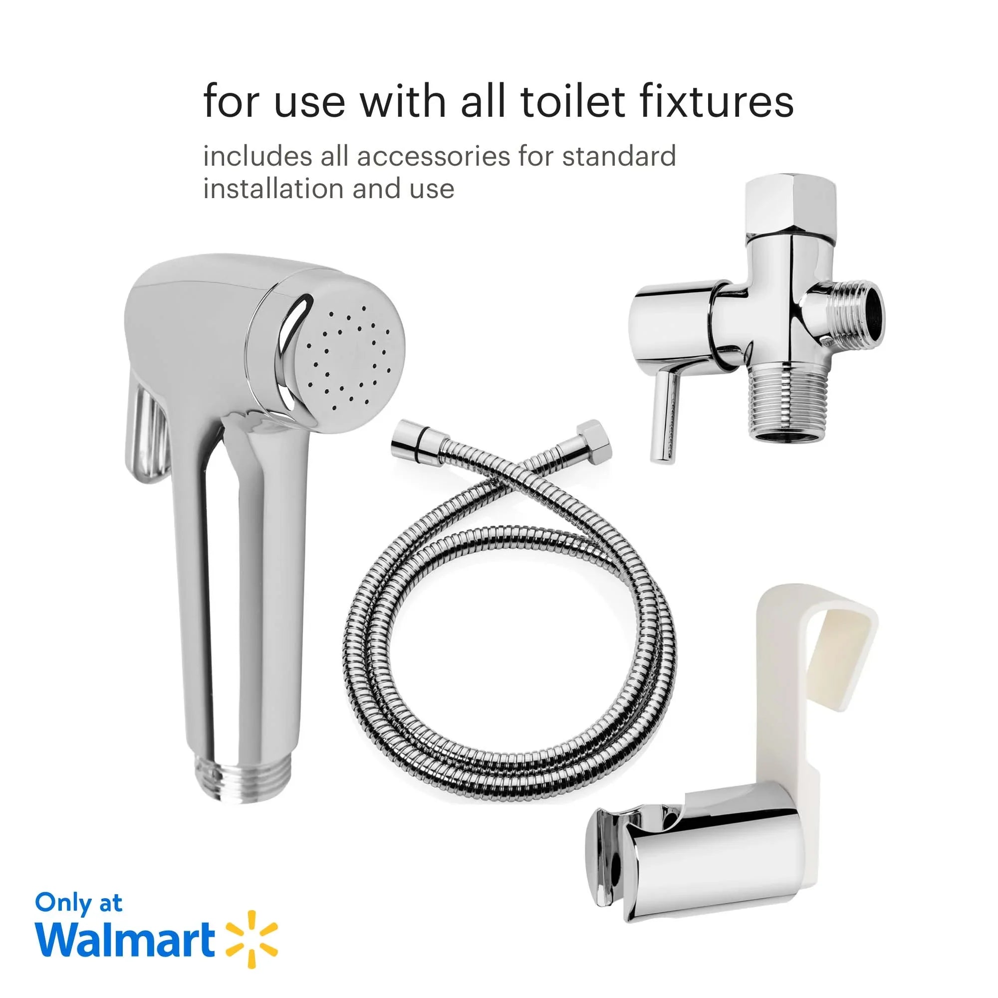 Brondell Rinslet Hand-Held Bidet in Chrome Finish