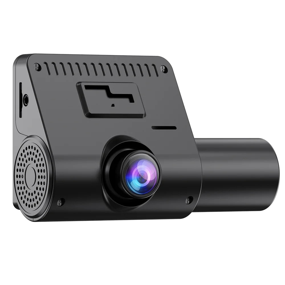 Pinnaco Dash Camera 3 Cameras 2in Clear Car Rearview Mirror Car Video Recording Camcorder Auto Safety Recorder