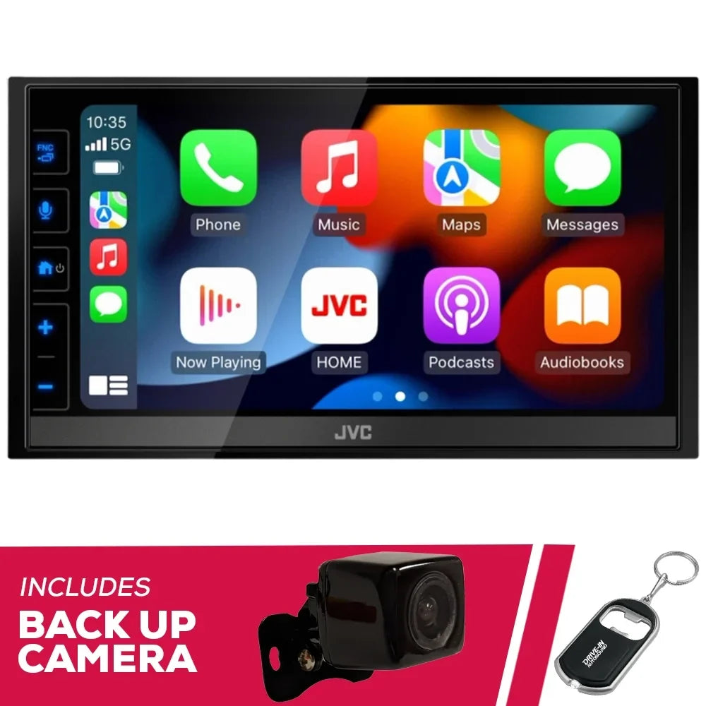 New JVC KW-M785BW 6.8" Shallow-Chassis Multimedia Receiver with Backup Camera