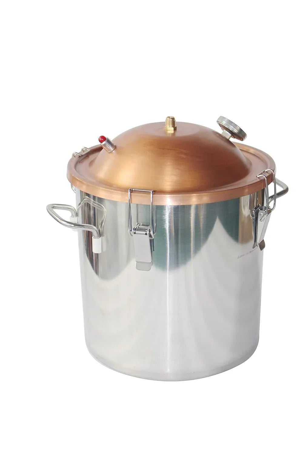 YINCHEN Liquid Distiller Alloy Lid Pot Still with Thumper Keg Thump Metal 5 Gallon)