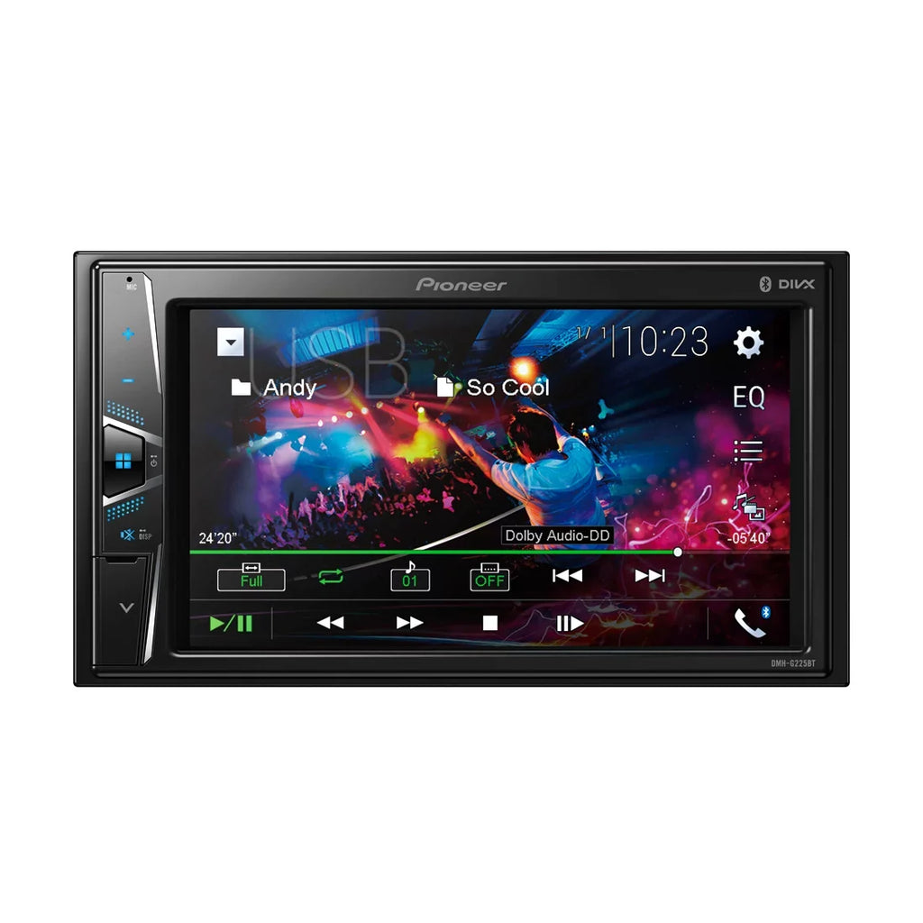 Pioneer DMH-G225BT 2-DIN Bluetooth Digital Media Receiver w/ 6.2" Monitor