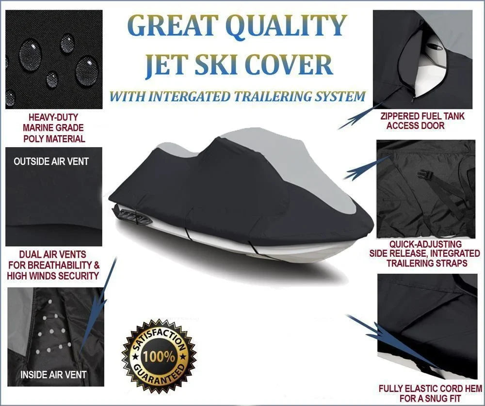 SUPER HEAVY-DUTY JET SKI COVER Compatible for Sea Doo Spark 2up 900 HO 2015 2016 2017 2018 2019 2020 2021 2022