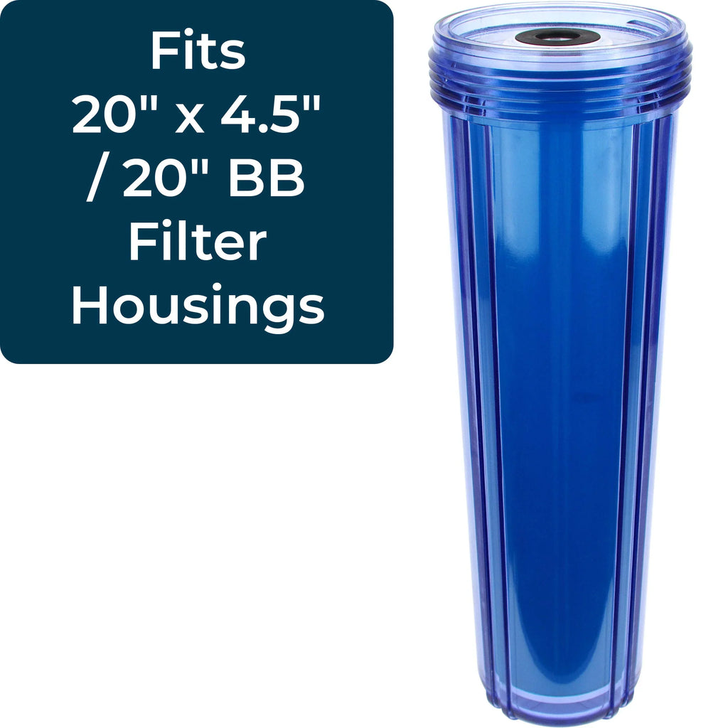 SpiroPure SP-WS-20BB 20” x 4.5” Cation Resin Liquid Softener Cartridge WS-20BB 155321-43 (Case of 4)