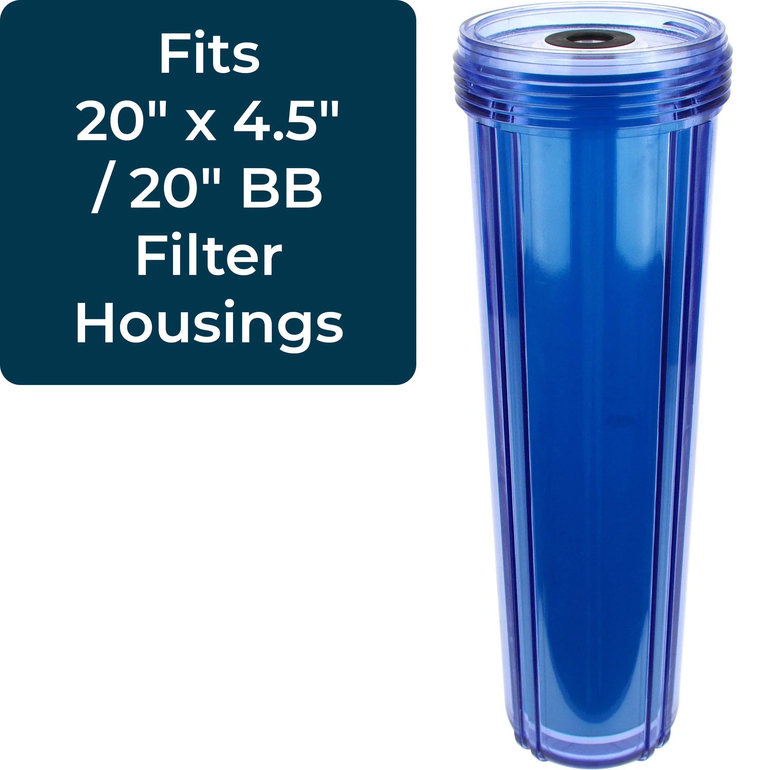 SpiroPure SP-WS-20BB 20” x 4.5” Cation Resin Liquid Softener Cartridge WS-20BB 155321-43 (Case of 4)