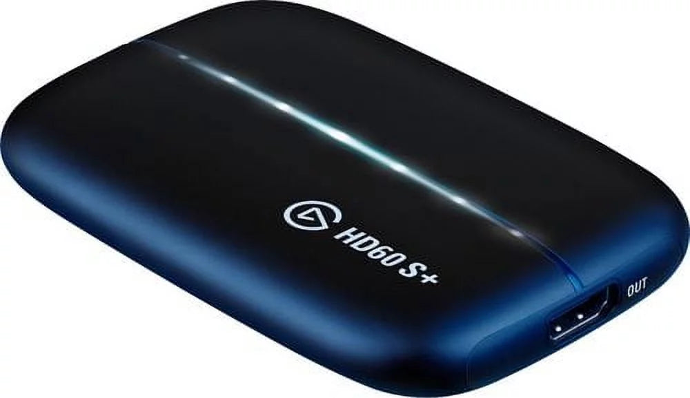 Elgato HD60 S+ Capture Card 1080p60 HDR10 capture, 4K60 HDR10 zero-lag passthrough, ultra-low latency, PS5, PS4/Pro, Xbox Series X/S, USB 3.0
