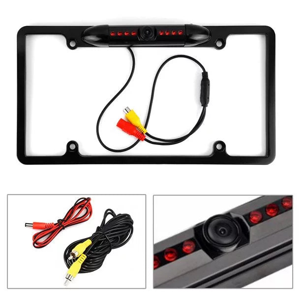 Backup Camera Rearview License Plate Frame for XAV-AX5500 XAVAX5500 Black
