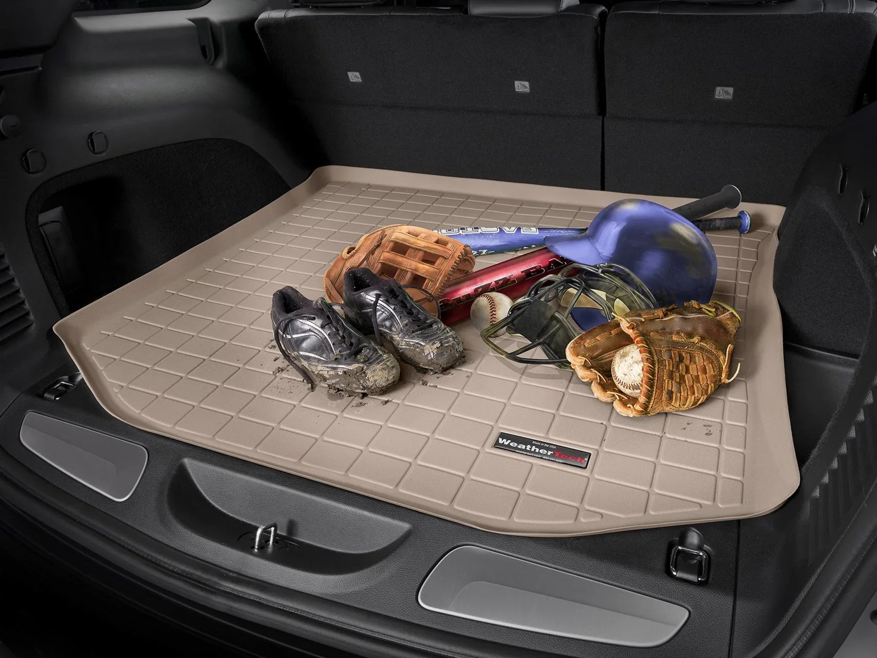 WeatherTech Cargo Trunk Liner compatible with Ford Edge, Edge ST - Behind 2nd Row Seating Black