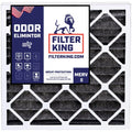 Filter King 13x24x1 Air Filter | 4-PACK | Carbon MERV 8 HVAC Pleated A/C Furnace Filters | MADE IN USA | Actual Size: 13 x 24 x .75"