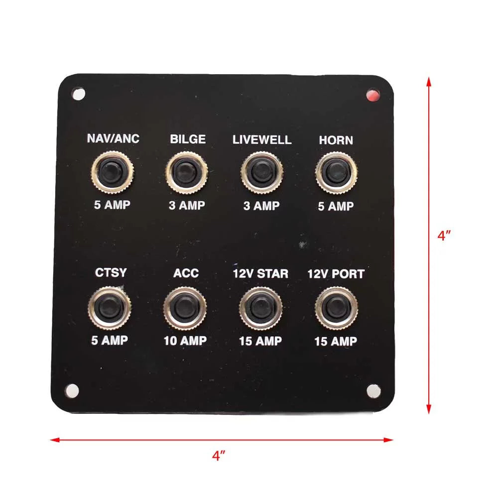 Crestliner Boat Breaker Switch Panel 2336996 | 1950 Super Hawk 4 Inch