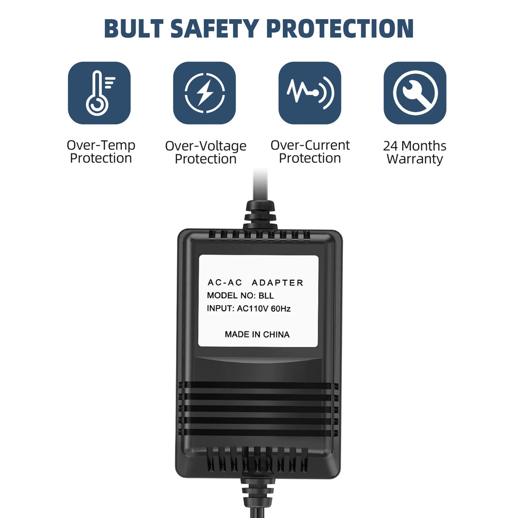 PGENDAR AC Adapter For The Basement Watchdog Model No. BWS-12A BWS12A Special 2500 GPH Heavy Duty Battery Box Backup Storm Sump Pump BWS 12A 12V Power Supply Cord Cable PS Charger