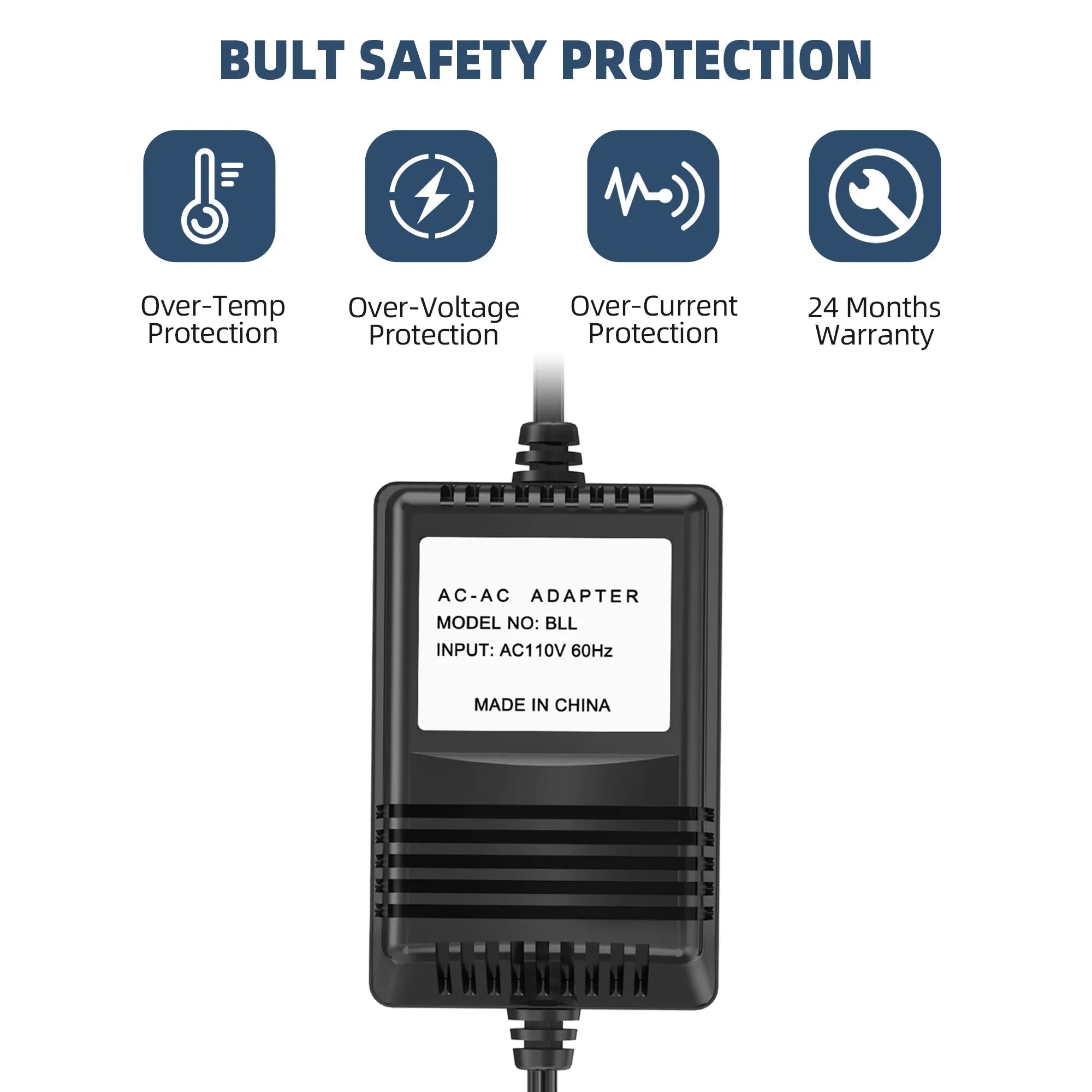 PGENDAR AC Adapter For The Basement Watchdog Model No. BWS-12A BWS12A Special 2500 GPH Heavy Duty Battery Box Backup Storm Sump Pump BWS 12A 12V Power Supply Cord Cable PS Charger