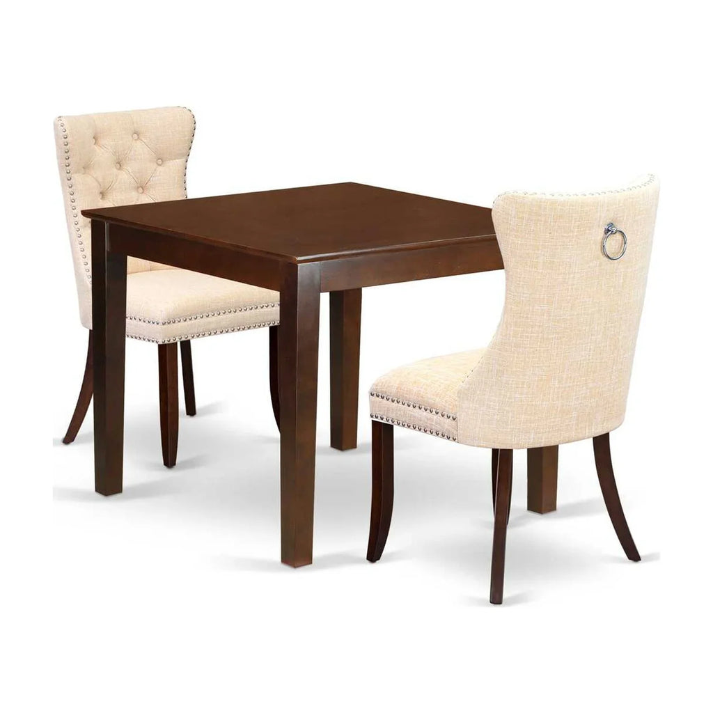East West Furniture 3 Piece Kitchen Table & Chairs Set