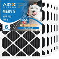 24x30x1 Air Filter Odor Eliminator Carbon Filter MERV 8 Comparable to MPR 700 & FPR 5 AC HVAC Premium USA Made 24x30x1 Furnace Filters by AIRX FILTERS WICKED CLEAN AIR. 6 Pack