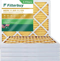 Filterbuy 20x20x2 MERV 11 Pleated HVAC AC Furnace Air Filters (5-Pack)
