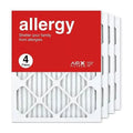 16X20x1 Air Filter MERV 11 Pleated HV Furne Air Filter, Allergy 4-Pk, Made In The