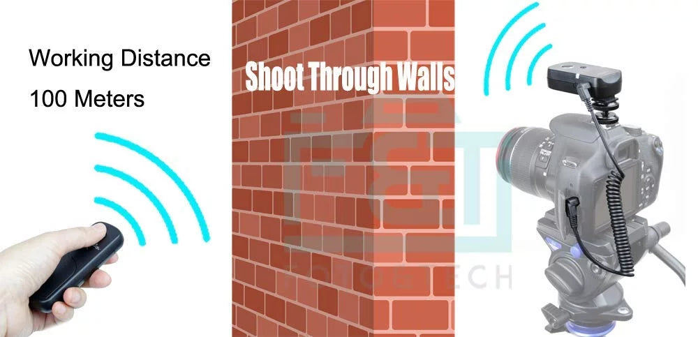 Foto&Tech 360 Any Angle Wireless Remote Control Shutter Release Working 100 Meters- DC-G9 DMC-G7 DMC-G85 DC-GH5/DMC-FZ300 FZ150 FZ1000 FZ2500(FZ2000) FZ200 FZ100 G10 G5 G6 GF6 GH4 GX7 L1 L10