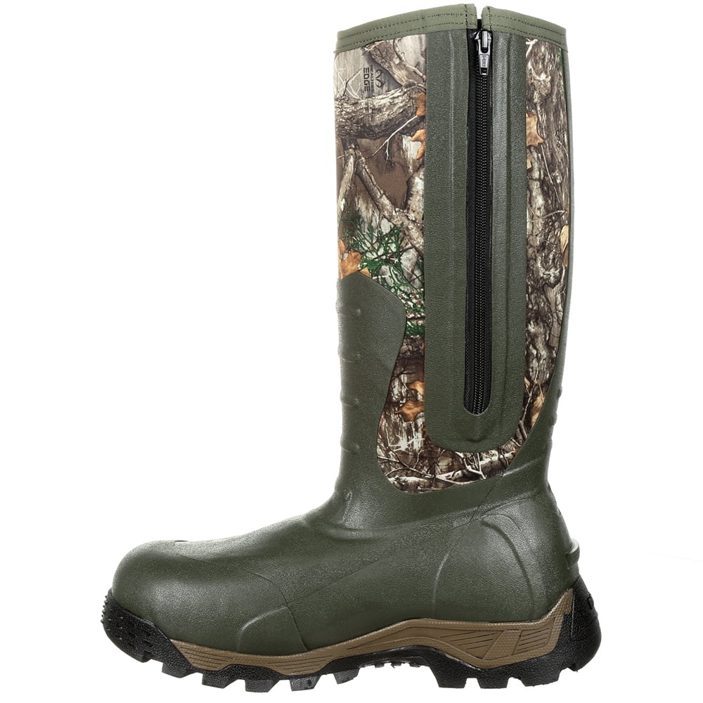 Rocky Mens Sport Pro 16 Inch Rubber Insulated Liquid Outdoor Casual Boots Mid Calf