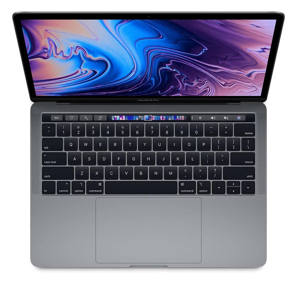 Excellent Grade Macbook Pro 13.3-inch (Retina, Space Gray, Touch Bar) 1.4Ghz Quad Core i5 (2019) MUHN2LL/A 256GB SSD 16GB Memory 2560x1600 Display Mac OS Big Sur Power Adapter Included