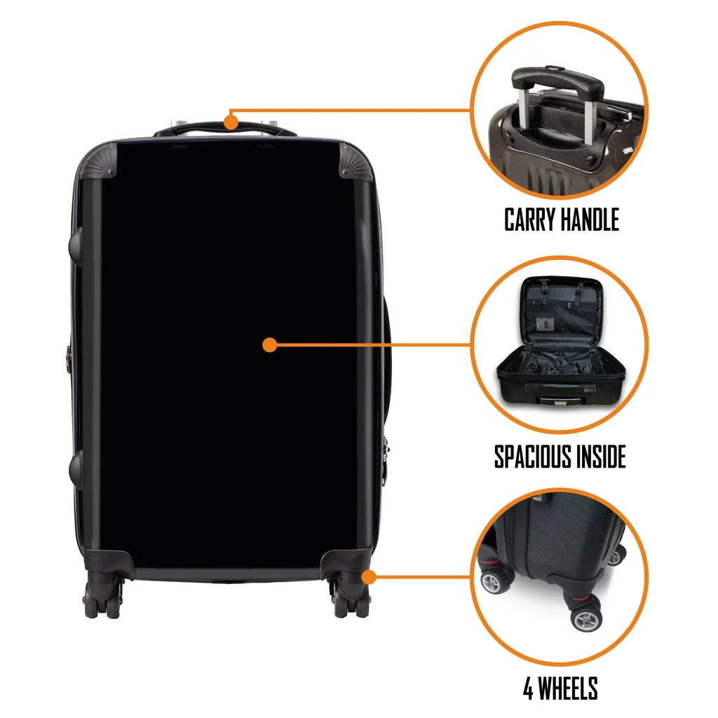 Rocksax Unisex Pink Floyd Official Tour Series Luggage/Suitcase By Rocksax - The Wall - Carry-On 52L