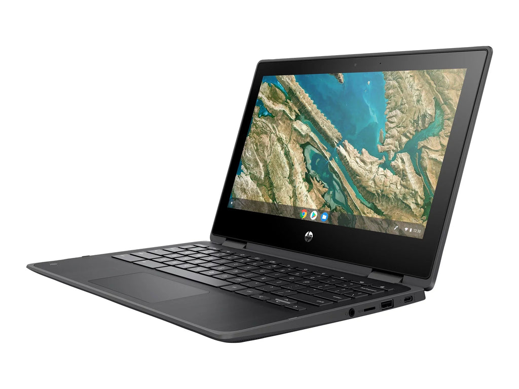 Chromebook x360 11 G3 Education Edition - Flip design - Celeron - N4020 / up to 2.8 GHz - Chrome OS - UHD Graphics 600 - 4 GB RAM - 32 GB eMMC - 11.6" IPS Monitor 1366 x 768 (HD) - Wi-Fi 5 - chalkboard gray - kbd: US
