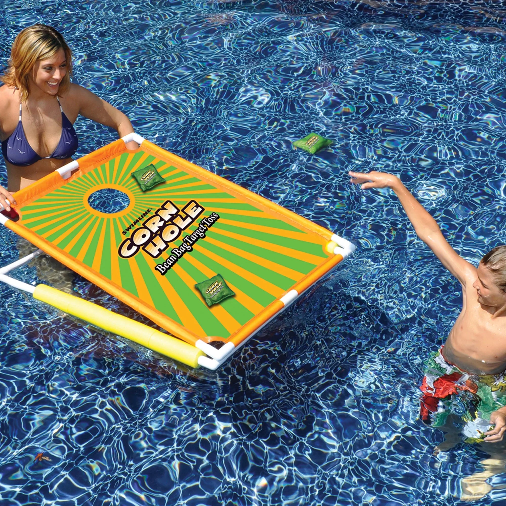 Swimline Floating Cornhole Bean Bag Toss Game