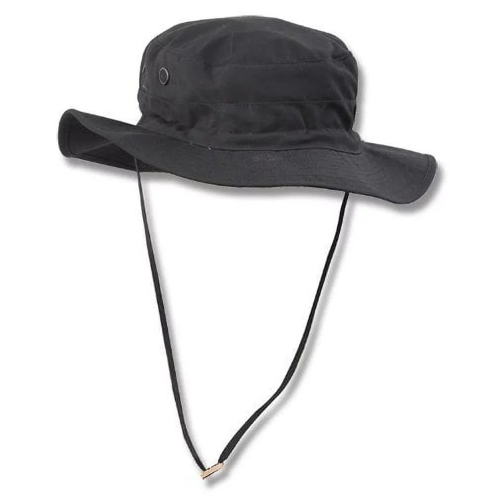 Tru-Spec 3309000 Mens OSFA Black Cotton Blend Gen-II Adjustable Boonie Hat