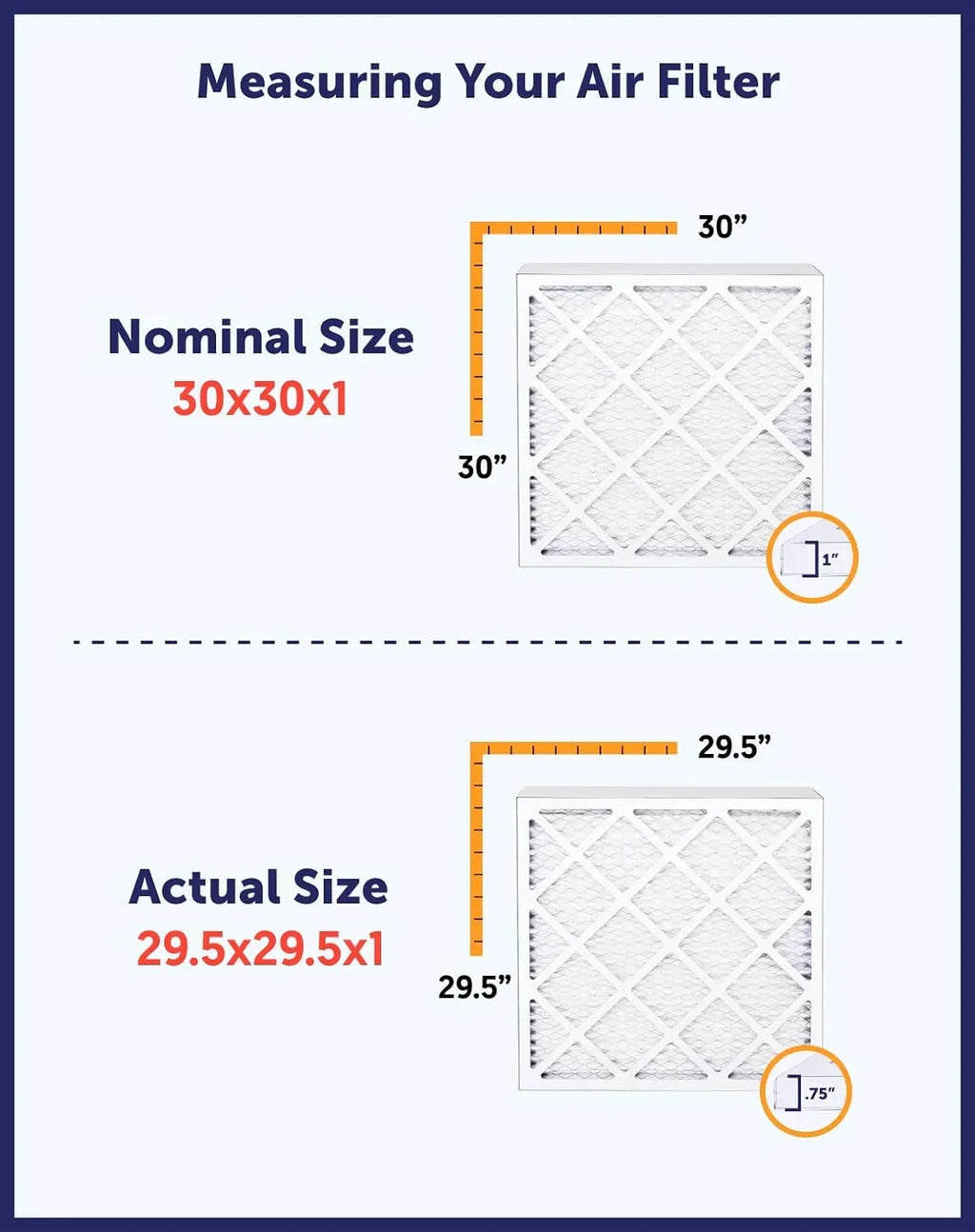 Filter King 38x22.5x1a Air Filter | 4-PACK | MERV 8 HVAC Pleated A/C Furnace Filters | MADE IN USA | Actual Size: 38 x 22.5 x .75"