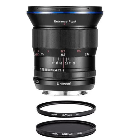 Laowa 15mm f/2 FE Zero-D Lens for E, Bundle with Hoya 52mm UV+CPL Filter Kit